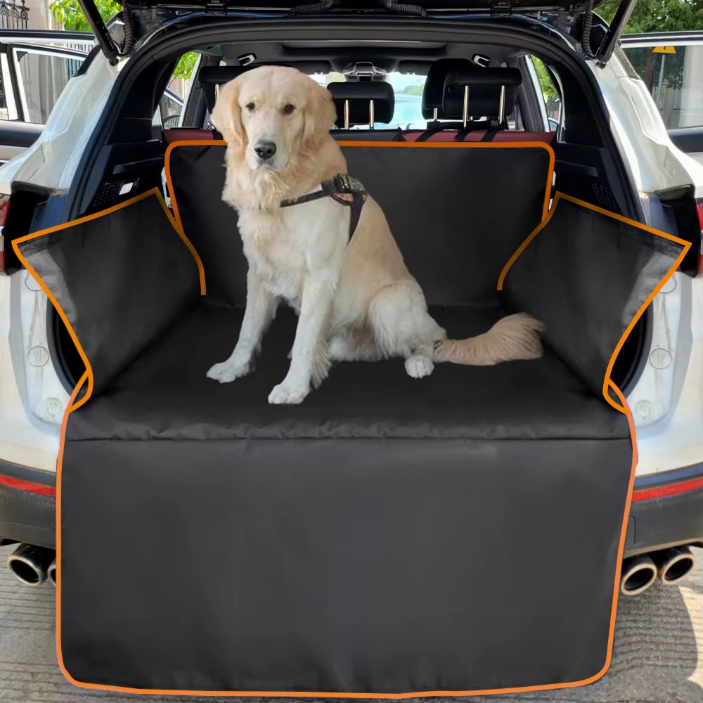 Waterproof 600D Oxford Cloth Dog Car Seat Cover Pet Travel Dog Carrier Car Trunk Mat SUV Cargo Liner for Dogs