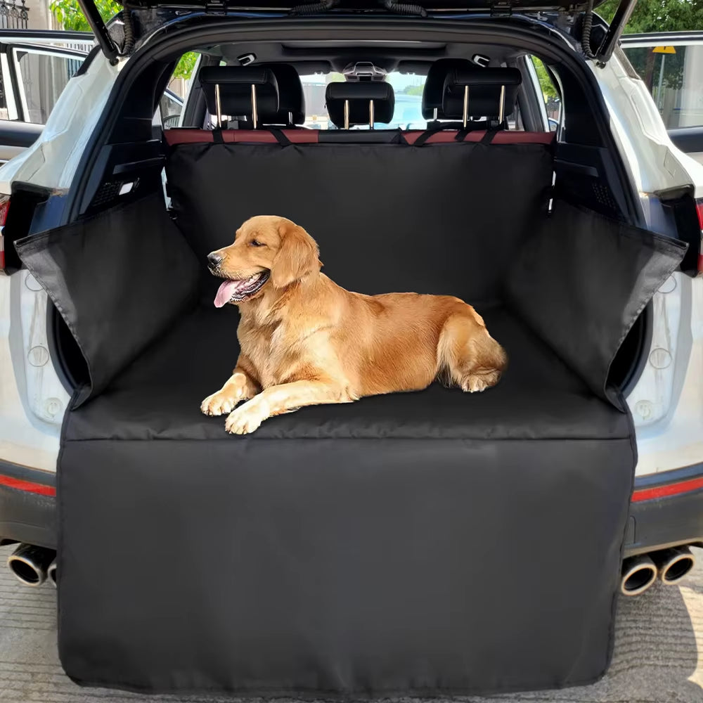 Waterproof 600D Oxford Cloth Dog Car Seat Cover Pet Travel Dog Carrier Car Trunk Mat SUV Cargo Liner for Dogs