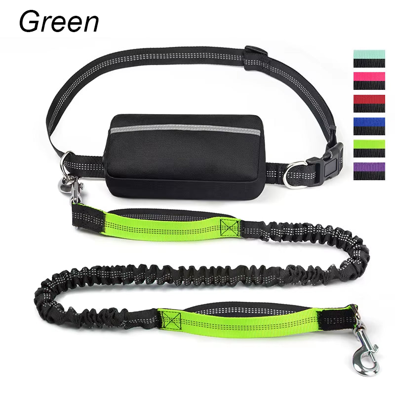 Multifunctional Sports Waist Bag Extended and Thickened Leash for Dog Walking and Dog Leash Pet Running Leash with Waist Bag